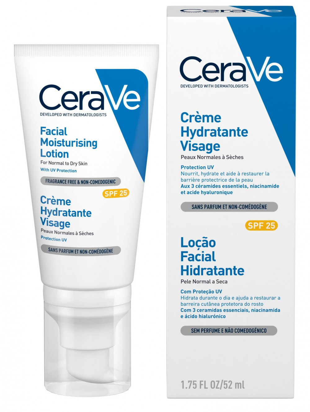 EZINE CeraVe Crème Hydratante Visage SPF25 - EZINE